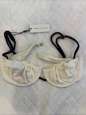 MONTCE x OLIVIA CULPO Cream Terry Underwire Bikini Top